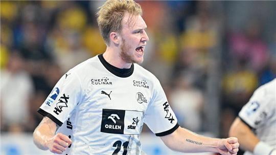 Eric Johansson und der THW Kiel spielten beim HC Erlangen.