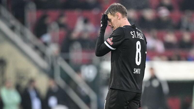 Eric Smith fehlt dem FC St. Pauli wegen einer Wadenverletzung. (Archivbild)