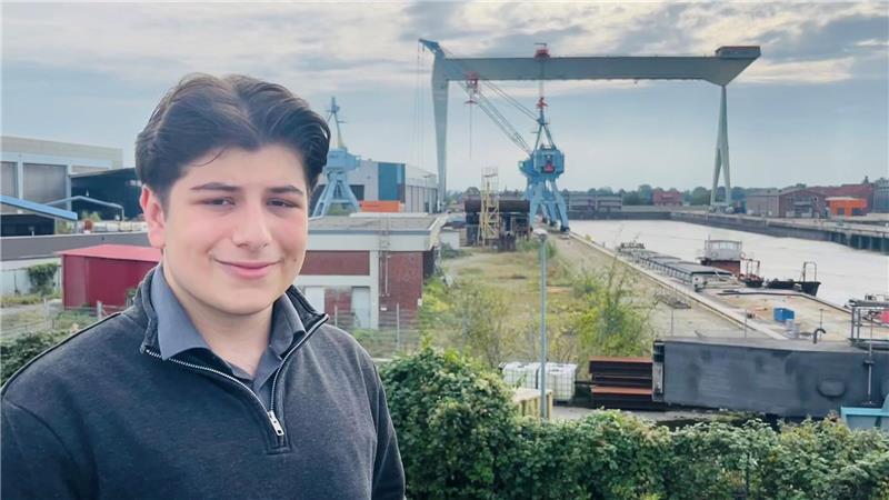 Ermiya Ciger (SPD) setzte sich für den Erhalt der Sietas-Kräne ein, den Schwerlastportalkran Jucho konnte er retten.