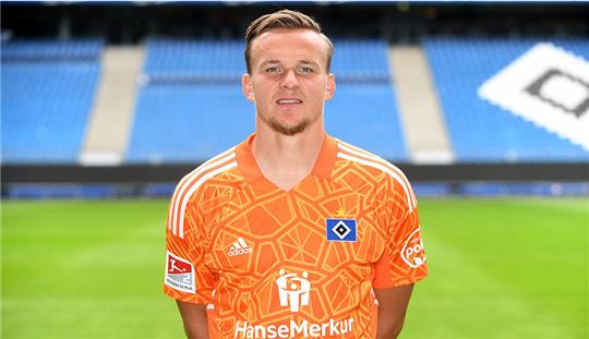 Ersatztorwart Tom Mickel hat seinen Vertrag beim Hamburger SV bis zum 30. Juni 2024 verlängert. Foto: Michael Schwartz/Deutsche Presse-Agentur GmbH/dpa