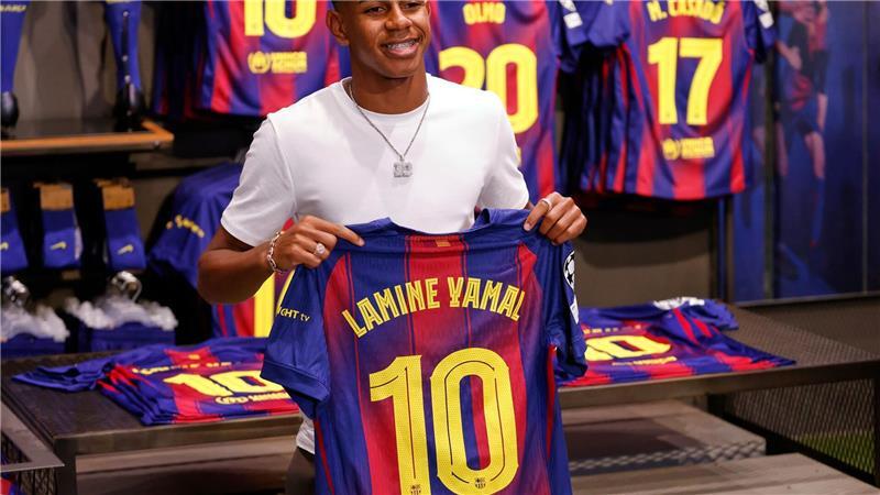 Deutsches Problem? Wenn Stars von morgen zu wenig spielen Erst 18 Jahre alt, aber praktisch immer gesetzt: Barcelonas Jungstar Lamine Yamal.