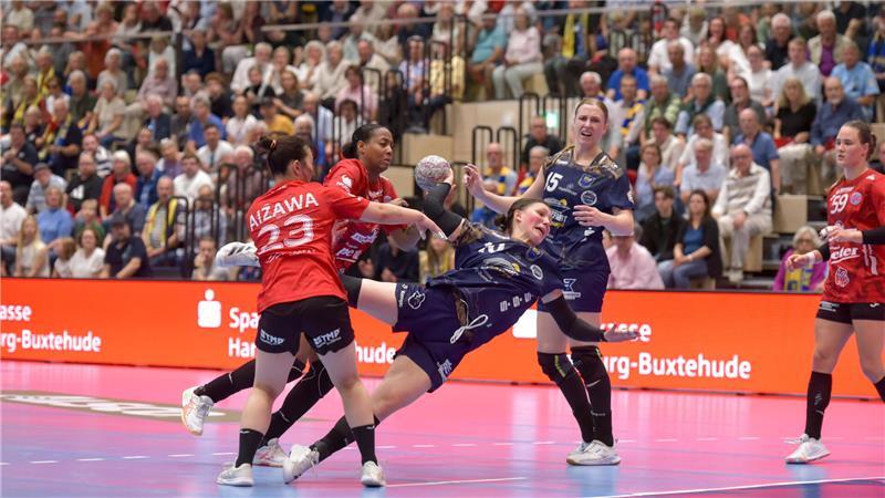 Erstes Spiel in der neuen Halle: Der BSV, hier Anika Hampel, holte einen Punkt gegen den THC.