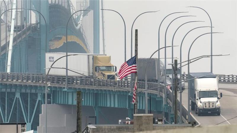 Nordamerikanischer Handelskrieg vorerst abgewendet Erstmal läuft der Verkehr über die US-kanadische Grenze weiter wie bisher. (Archivbild)
