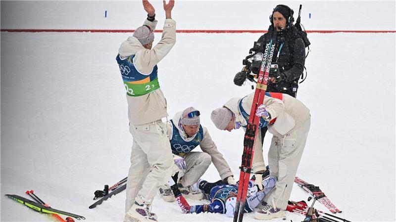 Erstmals Olympiasieger: Frankreichs Staffel jubelte im Ziel.