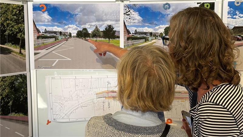 Erstmals sehen die Steinkirchener Bürger konkret visualisiert, wie die sanierte Landesstraße aussehen könnte.