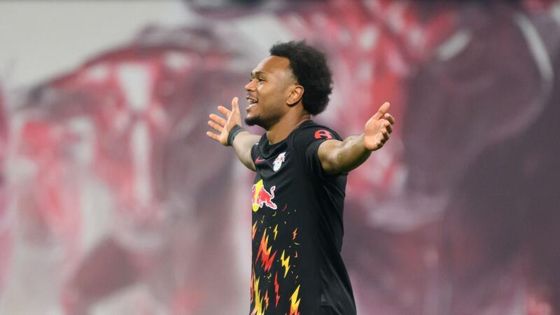 Erzielte das Leipziger 2:0 gegen Gladbach: Lois Openda.