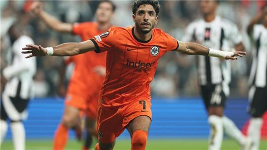 Erzielte die Führung für Eintracht Frankfurt beim Sieg in Istanbul: Omar Marmoush.