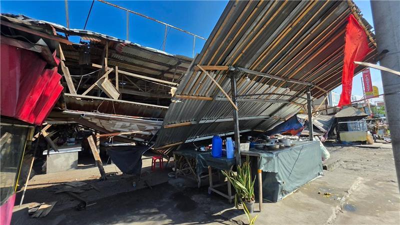 Tote und Verletzte bei schwerem Erdbeben auf den Philippinen Es gab Schäden an zahlreichen Gebäuden.