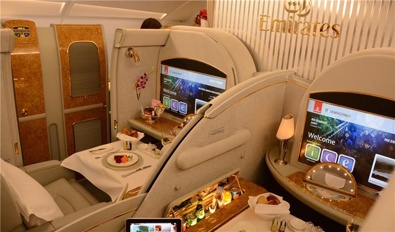 Es geht schlechter: Erste-Klasse-Fliegen im neuen Emirates-Airbus...