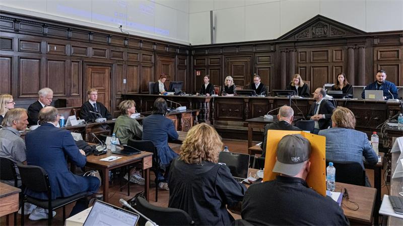 Es ist der zweite Tag der Videovernehmung im Landgericht Hamburg.