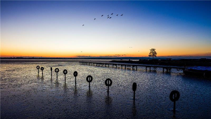 Es ist kalt an Weihnachten. 