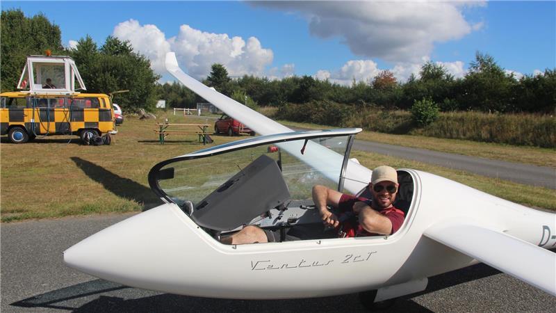 Mit 14 schon Segelflieger: Auf den Spuren von Günther Groenhoff Es kann losgehen.