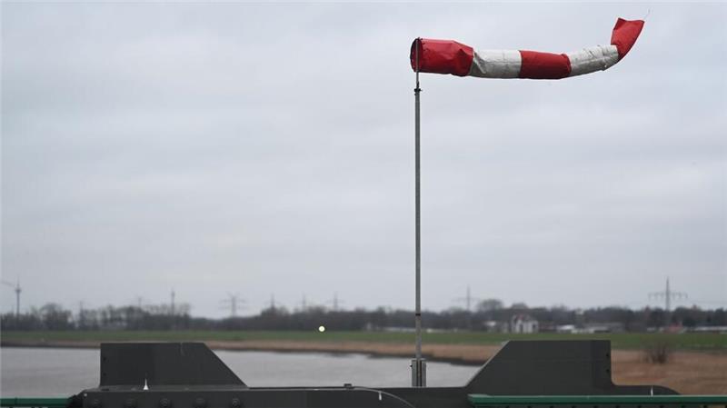 Es stürmt im Norden Deutschlands. 