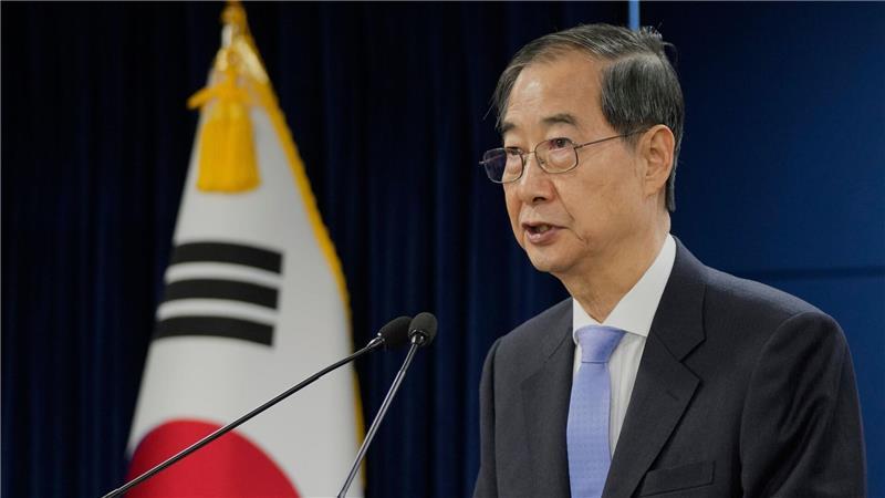 Südkoreas Übergangspräsident Han Duck Soo tritt zurück Es wird angenommen, dass Südkoreas Übergangspräsident Han Duck Soo bei den anstehenden Neuwahlen antreten will. (Archivbild)