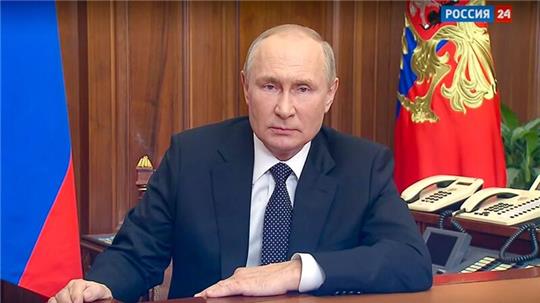 Es wird damit gerechnet, dass Wladimir Putin bei seiner Rede unter anderem auf Russlands Kriegsziele in der Ukraine eingehen wird.