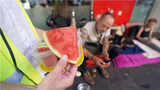 Es wird heiß in Hamburg, vor allem für obdachlose Menschen. (Archivbild)