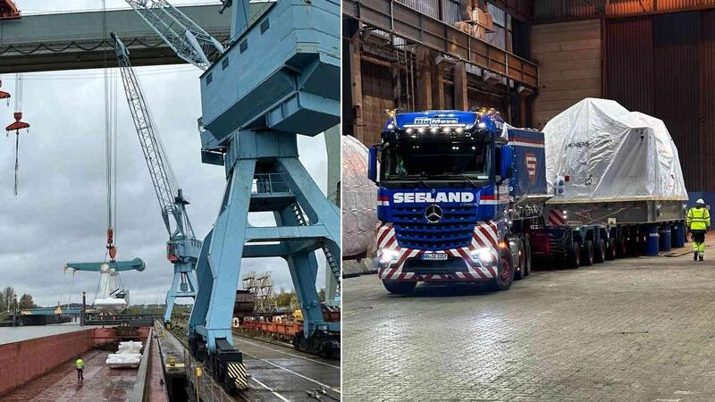 Este Project Service (EPS) setzt auf Schiff und Lkw, Siemens exportiert von der Este aus Großturbinen in alle Welt.