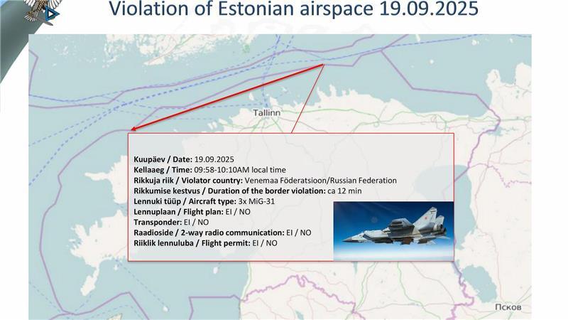 Russische Jets: Spannungen im Luftraum über dem Baltikum Estland zufolge waren die russischen Kampfflugzeuge klar im Luftraum des EU- und Nato-Landes.