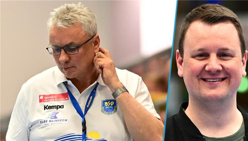 Ex-BSV-Trainer Dirk Leun und TAGEBLATT-Kommentator Tim Scholz.