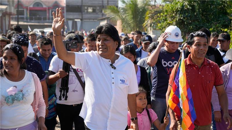 Ex-Präsident Evo Morales durfte wegen der verfassungsrechtlichen Amtszeitbegrenzung nicht mehr antreten.