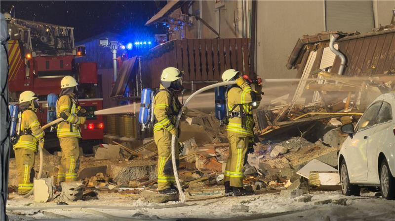 Explosion in Wohnhaus in Albstadt: Feuerwehr im Großeinsatz