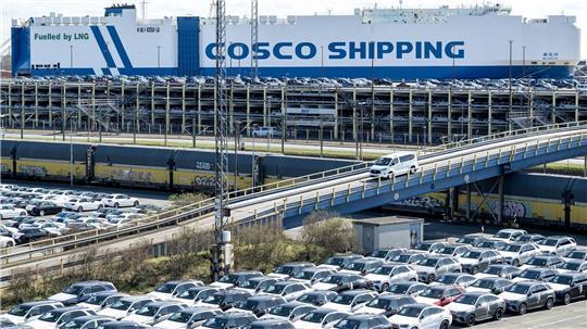 Exportgut Auto - in die USA sind deutlich weniger Fahrzeuge geliefert worden. (Archivbild)