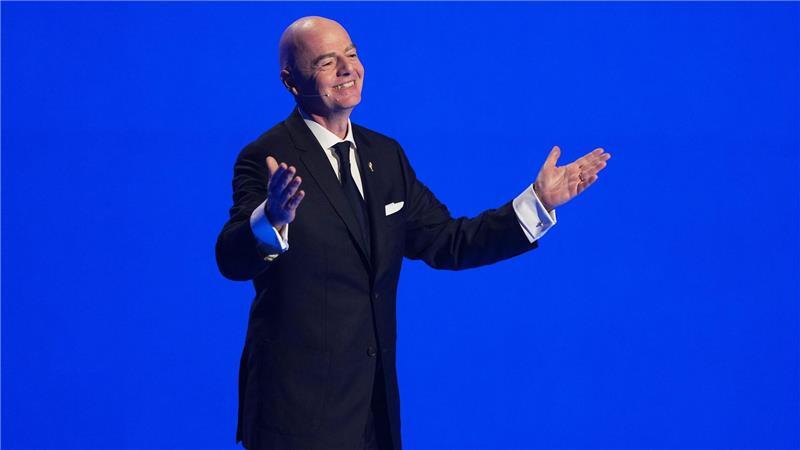 FIFA-Präsident Infantino sprach zu Beginn der Zeremonie.