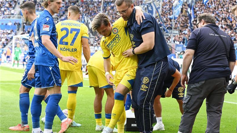 Braunschweig vorerst ohne verletzten Lino Tempelmann Fällt vorerst aus: Braunschweigs Lino Tempelmann (M).
