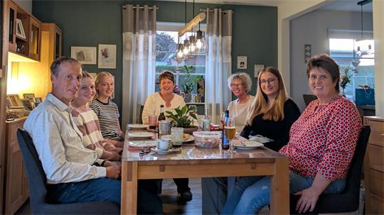 Familie Eckhoff feierte dieses Mal eine Wahlparty im privaten Kreis.