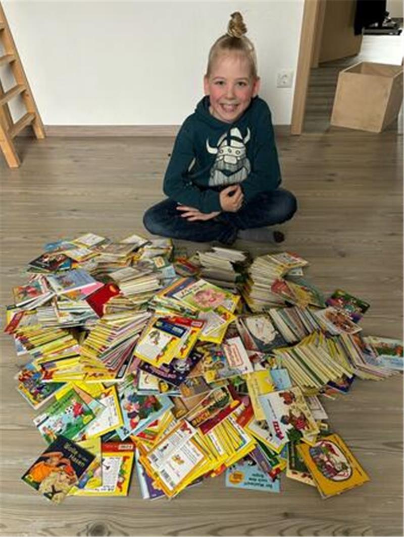 Familie Weber in Nordleda hat 873 Pixi-Bücher, sehr zur Freude des achtjährigen Lennox.