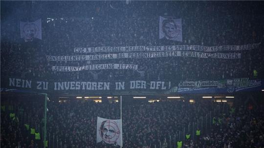 Fanproteste von den Fans von Hannover 96.