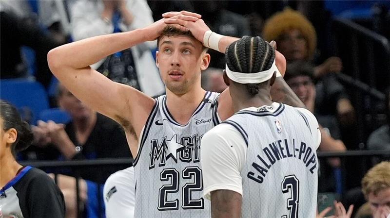 NBA: Franz Wagner wird für Orlando zum tragischen Helden Fassungslos: Franz Wagner nach seiner vergebenen Chance auf den Ausgleich.