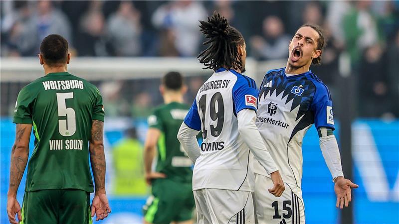 Fehlt gegen Köln: HSV-Profi Yussuf Poulsen (r). (Archivbild)