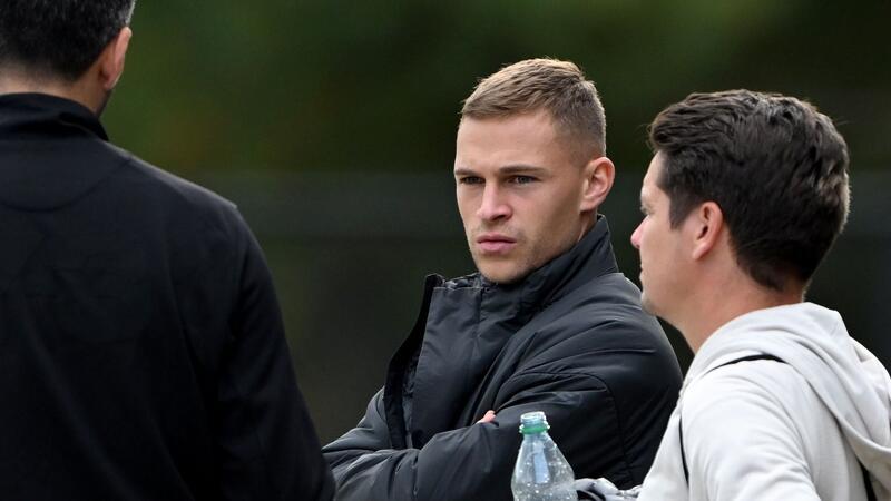 Fehlte wegen einer leichten Erkältung beim Training der DFB-Auswahl: Joshua Kimmich.