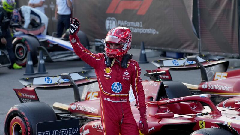 Ferrari-Pilot Charles Leclerc könnte kurz nach seinem Erfolg in Monza auch in Aserbaidschan wieder gewinnen.