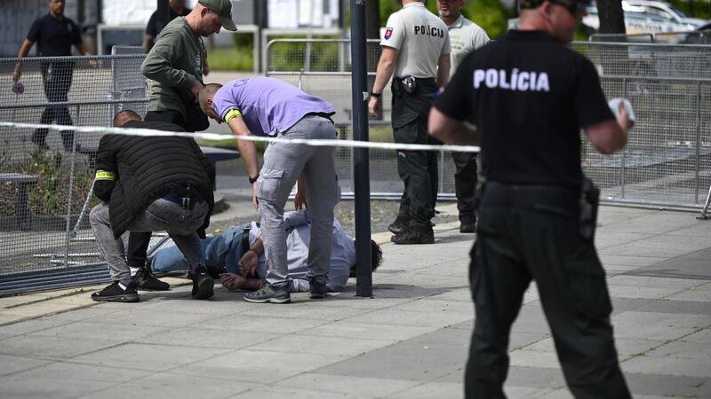 Festnahme des mutmaßlichen Schützen in der Stadt Handlova.