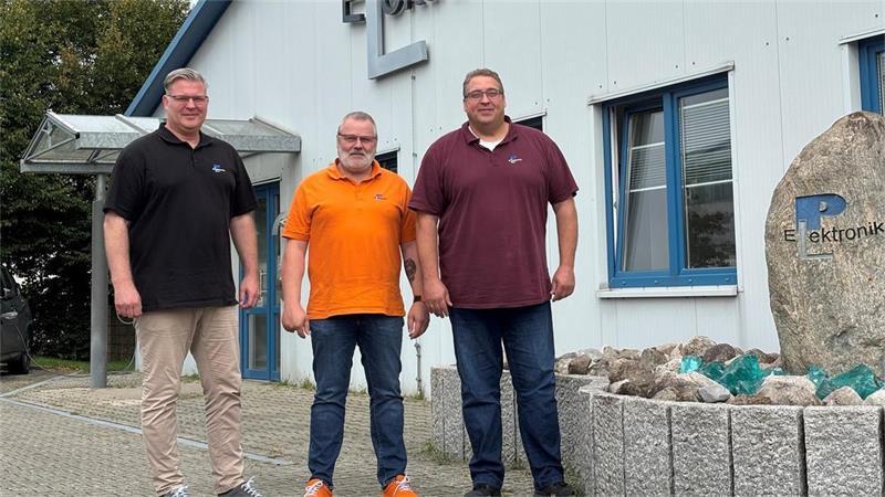 Firmenchef Steffen Jungclaus (links) mit Projektleiter Uwe Rastetter und Projektmanager Sven Friedrichs.