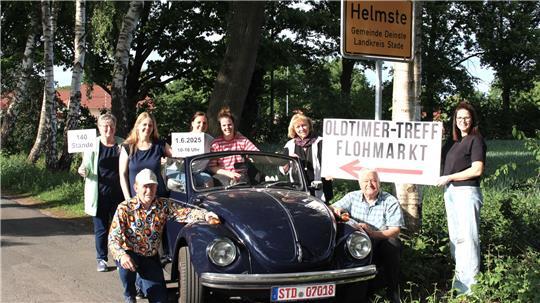 Fleißige Helfer des Heimatvereins und des Fördervereins der Kita Helmste wollen Besuchern des Ortes einen abwechslungsreichen Tag gestalten.