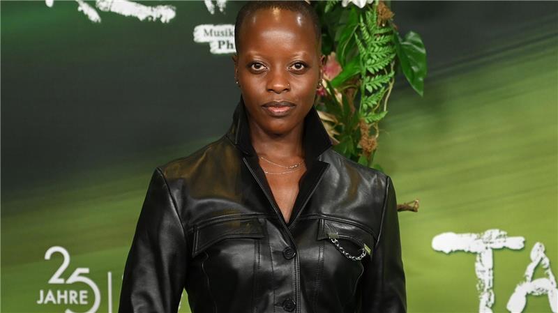 Florence Kasumba schaute sich ebenfalls das Musical an. 