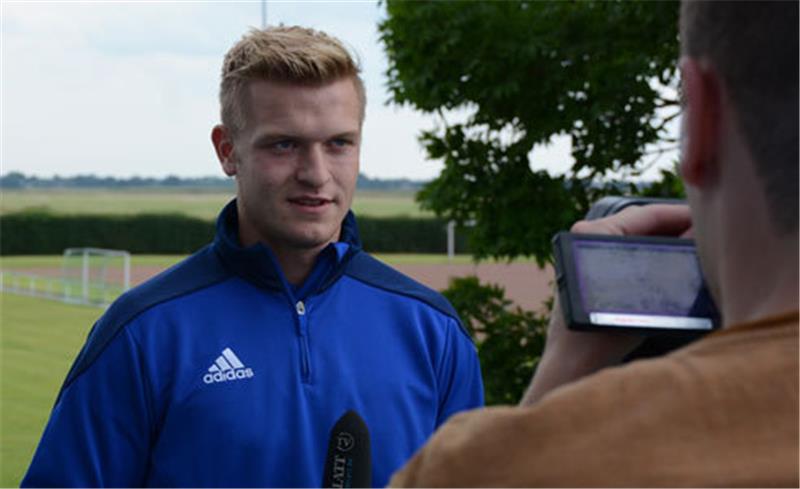 Florian Nagel steht bei TAGEBLATT-TV Rede und Antwort. Foto Beneke