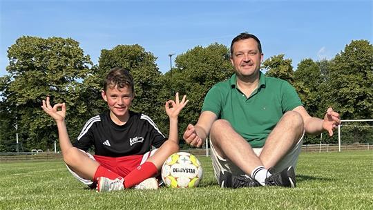 Florian Psychny und Sohn Lennart hatten sich schon sehr auf das Turnier auf der Camper Höhe gefreut.