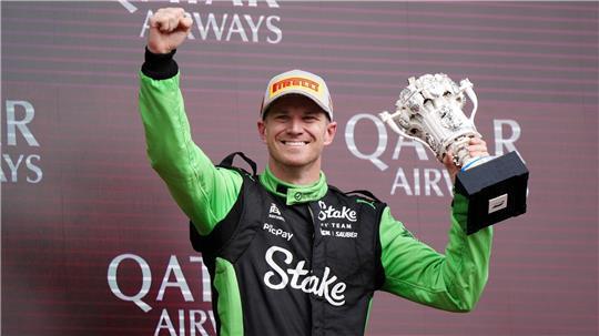 Formel 1 in Silverstone: Nico Hülkenberg jubelt erstmals auf dem Podium