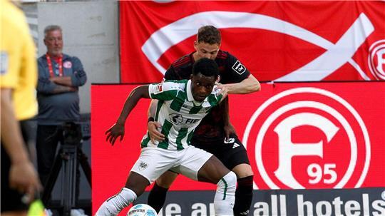 Fortuna Düsseldorf und Preußen Münster lieferten sich ein umkämpftes Spiel. 