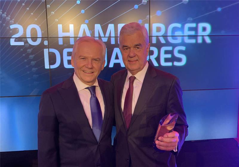 Frank Horch (rechts) ist Hamburger des Jahres 2018. Foto: Stephan