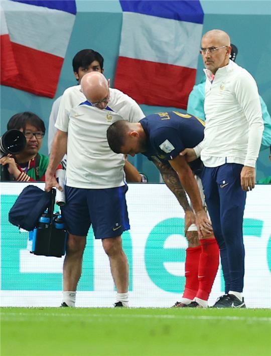 Frankreichs Lucas Hernandez zog sich einen Kreuzbandriss im Knie zu und fehlt dem FC Bayern für den Rest der Saison. Foto: dpa-Bildfunk
