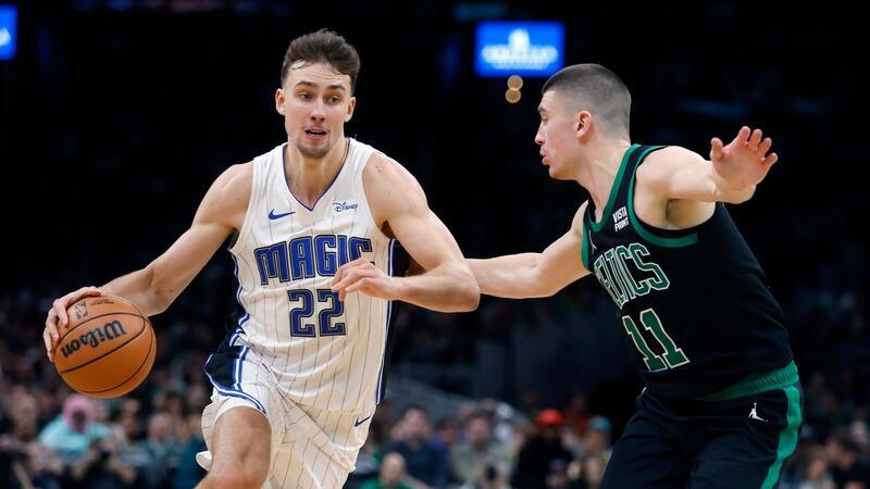 Wagner-Brüder verlieren mit Orlando bei Boston Celtics Franz Wagner (l) verlor mit Orlando in Boston.