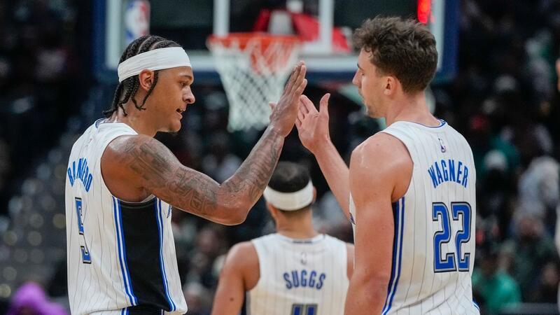 NBA: Franz Wagner überzeugt bei Orlandos Sieg in Washington Franz Wagner (r) erzielte 28 Punkte für Orlando.