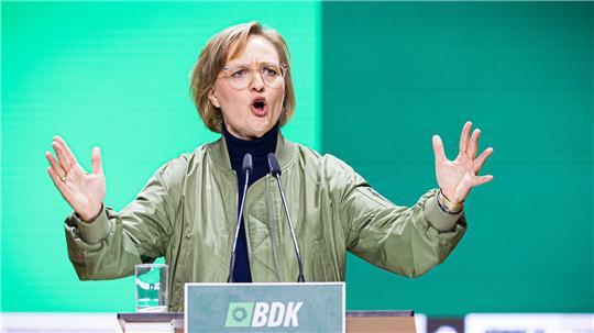 Franziska Brantner (Bündnis 90/Die Grünen), Bundesvorsitzende, spricht beim Bundesparteitag von Bündnis 90/Die Grünen. 