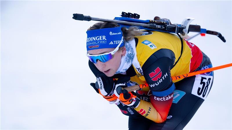 Biathletin Preuß nah am Gesamtsieg: Dritte auf der Pokljuka Franziska Preuß bleibt im Gesamtweltcup weiter vorn.