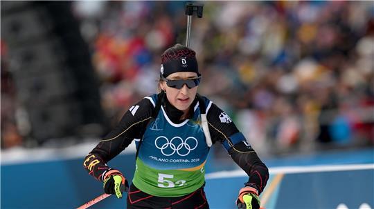 Franziska Preuß musste den nächsten Rückschlag am Schießstand hinnehmen.